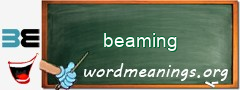 WordMeaning blackboard for beaming